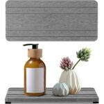 3PCS Water Absorbing Stone Tray, DryingNeat Diatomite Stone Sink Tray, Instant Dry Sink Coasters, Kitchen Sponge Hand Soap Holder, Countertop Fast Drying Counter Trays,8 * 4inch...