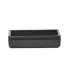 (4 pack) Mainstays Frosted Black Plastic Soap Dish