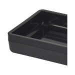 (4 pack) Mainstays Frosted Black Plastic Soap Dish
