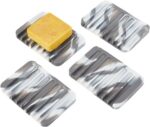 4pcs Self Draining Soap Dish Marble Look Soap Dishes Soft Silicone Self Draining Soap Tray Soap Savers Soap Holder Easy to Clean