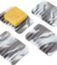 4pcs Self Draining Soap Dish Marble Look Soap Dishes Soft Silicone Self Draining Soap Tray Soap Savers Soap Holder Easy to Clean
