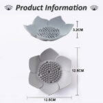 4Pcs Silicone Soap Dishes With Draining. Bathroom Bar Soap Holder For Shower. Soap Tray For Kitchen Sink