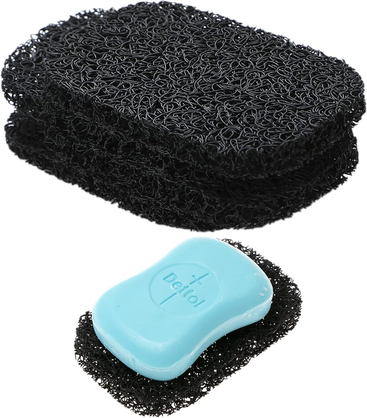4Pcs Soap Saver Holder for Bar Soap Shower Bathroom Dish Self Draining Lift Pad Porous Construction Air Circulate PVC Non-BPA Non-Slip Durable, 4.5x2.9x0.39inch