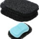4Pcs Soap Saver Holder for Bar Soap Shower Bathroom Dish Self Draining Lift Pad Porous Construction Air Circulate PVC Non-BPA Non-Slip Durable, 4.5x2.9x0.39inch