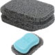4Pcs Soap Saver Holder for Bar Soap Shower Bathroom Dish Self Draining Lift Pad Porous Construction Air Circulate PVC Non-BPA Non-Slip Durable, 4.5x2.9x0.39inch