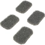 4Pcs Soap Saver Holder for Bar Soap Shower Bathroom Dish Self Draining Lift Pad Porous Construction Air Circulate PVC Non-BPA Non-Slip Durable, 4.5x2.9x0.39inch