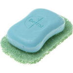 4Pcs Soap Saver Holder for Bar Soap Shower Bathroom Dish Self Draining Lift Pad Porous Construction Air Circulate PVC Non-BPA Non-Slip Durable, 4.5x2.9x0.39inch
