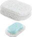4Pcs Soap Saver Holder for Bar Soap Shower Bathroom Dish Self Draining Lift Pad Porous Construction Air Circulate Non-BPA Non- Durable, 4.5x2.9x0.39inch