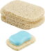 4Pcs Soap Saver Holder for Bar Soap Shower Bathroom Dish Self Draining Lift Pad Porous Construction Air Circulate PVC Non-BPA Non-Slip Durable, 4.5x2.9x0.39inch