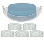 5 Pc Soap Dish Replacement Recessed Wall Holder Bar Saver Tray Bath Shower Rack