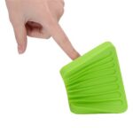5 Pcs Silicone Draining Soap Dish, Bar Soap Holder for Tub, Waterfall Soap Tray, Soap Saver, Soap Dishes for Bathroom Shower Blue, Green, Pink, Orange, Yellow