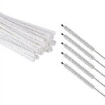 50 PCS Pipe Cleaners with 5 PCS Cleaning Brush for Pipes,Guns,Tobacco Pipe