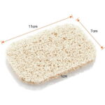 5Pcs Soap Dish, Soap Holder Accessory For Bathroom/Kitchen, 7X11X1Cm Natural Loofah Soap Dish, Easy To Clean And Environmental Protection (Beige, Ellipses)