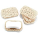 5Pcs Soap Dish, Soap Holder Accessory For Bathroom/Kitchen, 7X11X1Cm Natural Loofah Soap Dish, Easy To Clean And Environmental Protection (Beige, Ellipses)
