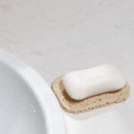 5Pcs Soap Dish, Soap Holder Accessory For Bathroom/Kitchen, 7X11X1Cm Natural Loofah Soap Dish, Easy To Clean And Environmental Protection (Beige, Ellipses)