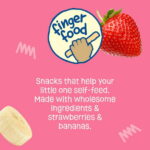 (6 pack) Earth's Best Organic Teething Crunchy Sticks Strawberry Banana Puffed Baby Snack, 0.56 oz Bag