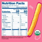 (6 pack) Earth's Best Organic Teething Crunchy Sticks Strawberry Banana Puffed Baby Snack, 0.56 oz Bag