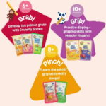 (6 pack) Earth's Best Organic Teething Crunchy Sticks Strawberry Banana Puffed Baby Snack, 0.56 oz Bag