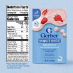 (6 pack) Gerber Stage 3 Baby Food Snacks, Strawberry Yogurt Melts, Baby Led Feeding 1 oz