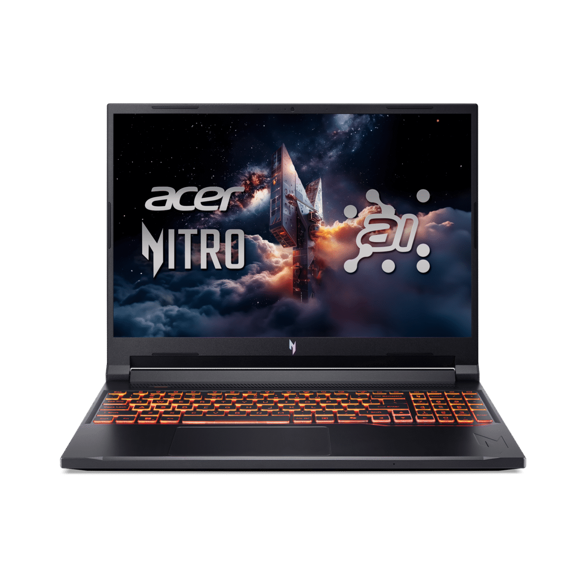 Acer Nitro V 16 AI WUXGA (1920 x 1200) IPS 180Hz Gaming Laptop AI PC, AMD Ryzen 5 240 Processor, NVIDIA® GeForce RTX™ 5050 8GB GDDR7 VRAM, 16GB RAM, 512GB SSD, Obsidian Black