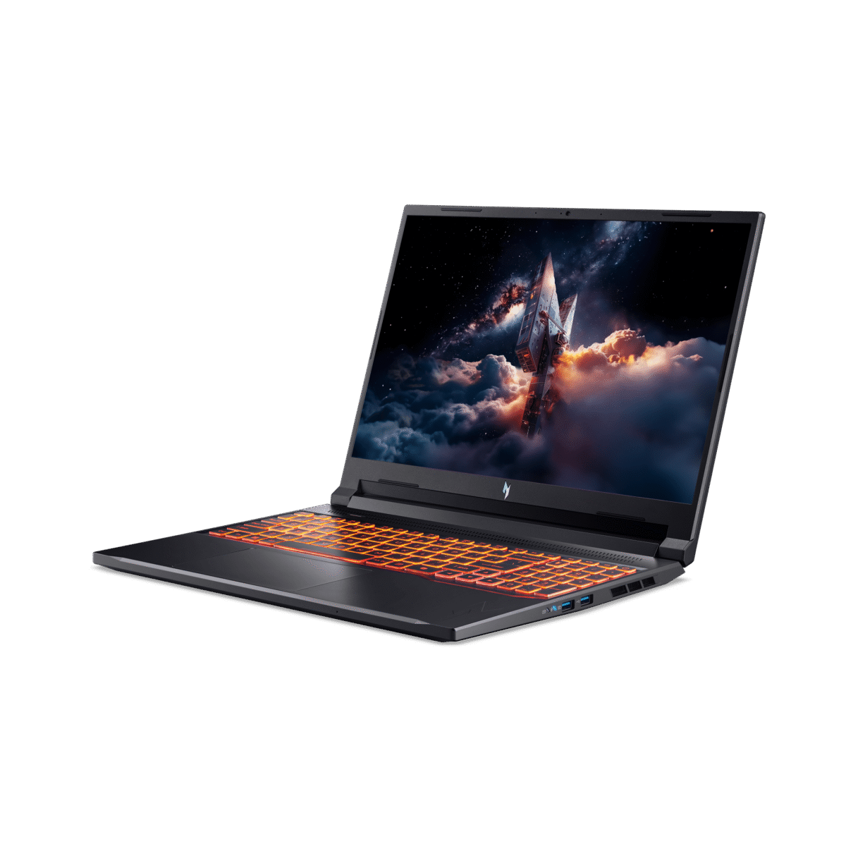 Acer Nitro V 16 AI WUXGA (1920 x 1200) IPS 180Hz Gaming Laptop AI PC, AMD Ryzen 5 240 Processor, NVIDIA® GeForce RTX™ 5050 8GB GDDR7 VRAM, 16GB RAM, 512GB SSD, Obsidian Black