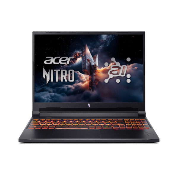 Acer Nitro V 16 AI WUXGA (1920 x 1200) IPS 180Hz Gaming Laptop AI PC, AMD Ryzen 5 240 Processor, NVIDIA® GeForce RTX™ 5050 8GB GDDR7 VRAM, 16GB RAM, 512GB SSD, Obsidian Black