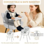 AILEEKISS 8 in 1 Baby High Chair, Toddler Dining Booster Seat for Eating, Chevron