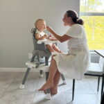AILEEKISS 8 in 1 Baby High Chair, Toddler Dining Booster Seat for Eating, Chevron