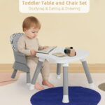 AILEEKISS 8 in 1 Baby High Chair, Toddler Dining Booster Seat for Eating, Chevron