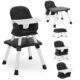AILEEKISS 8 in 1 Baby High Chair, Toddler Dining Booster Seat for Eating, Black