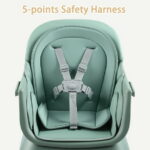 AILEEKISS 8 in 1 Baby High Chair, Toddler Dining Booster Seat for Eating, Green