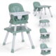 AILEEKISS 8 in 1 Baby High Chair, Toddler Dining Booster Seat for Eating, Green