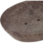 Ajuny Handicrafts Natural Stone Soap Dish Tray Holder for Shower Home Bathroom Kitchen Bath Tub 5x4 inch