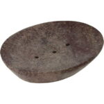 Ajuny Handicrafts Natural Stone Soap Dish Tray Holder for Shower Home Bathroom Kitchen Bath Tub 5x4 inch