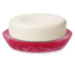 Ajuny Soap Dish Soap Holder Shower, Resin Soap Dishes Self Draining for Bar Soap Sponge Soap Saver Tray for Bathroom Kitchen Sink, Easy to Clean Rose Pink