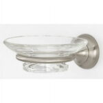 Alno A6630 Royale 4-1/4" Wall Mounted Frosted Glass Bathroom Soap Dish - Bronze