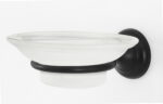 Alno A6630 Royale 4-1/4" Wall Mounted Frosted Glass Bathroom Soap Dish - Bronze