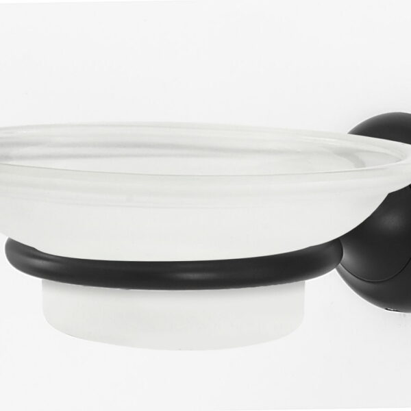 Alno A6630 Royale 4-1/4" Wall Mounted Frosted Glass Bathroom Soap Dish - Bronze