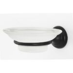 Alno A6630 Royale 4-1/4" Wall Mounted Frosted Glass Bathroom Soap Dish - Bronze