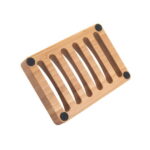 AmazerBath Soap Holder Soap Dish, Bamboo Soap Dish, 2 Pack Wood Soap Holder, Bar Soap Holder for Shower, Soap Tray Self Draining, Soap Saver for Shower, Bathroom, Kitchen,...