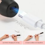 Anyask Portable Electric Nail Drill Manicure Pedicure Polishing Shape Tools for Nair Care Beauty Home Salon Use - Champagne