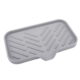 AQITTI Cooking Utensils Silicone Kitchen Sink Tray Soap Tray Soap Dish Holder Sponge Holder with Built In Drain Lip Countertop Sink Kitchen Organizer Tray for Dish...