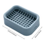 AQITTI Home Textile Soap Dish With Drain Bar Soap Holder for Shower Bathroom Toilet Soap Box Home Decoration Suitable for Living Room and Bedroom