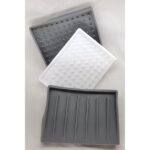 Automatic Draining Silicone Soap Dish - Elevate For Airflow - WHITE