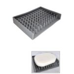 Automatic Draining Silicone Soap Dish - Elevate For Airflow - WHITE