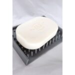 Automatic Draining Silicone Soap Dish - Elevate For Airflow - WHITE