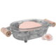 Autumn Alley Glass & Galvanized Rustic Farmhouse Soap Dish for Bathroom