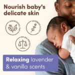 Aveeno Baby Calming Comfort Bedtime Unisex Infant Baby Gift Set with Wash and Lotion, Lavender Scent, 2 Items