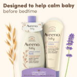 Aveeno Baby Calming Comfort Bedtime Unisex Infant Baby Gift Set with Wash and Lotion, Lavender Scent, 2 Items