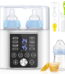 Baby Bottle Warmer, 12-in-1 Fast Milk Warmer W/ Appointment &Timer, 24H Accurate Temperature Control and Auto Shut off, Baby Food Heater w/ LCD Display & BPA-Free, Dual Bottle...